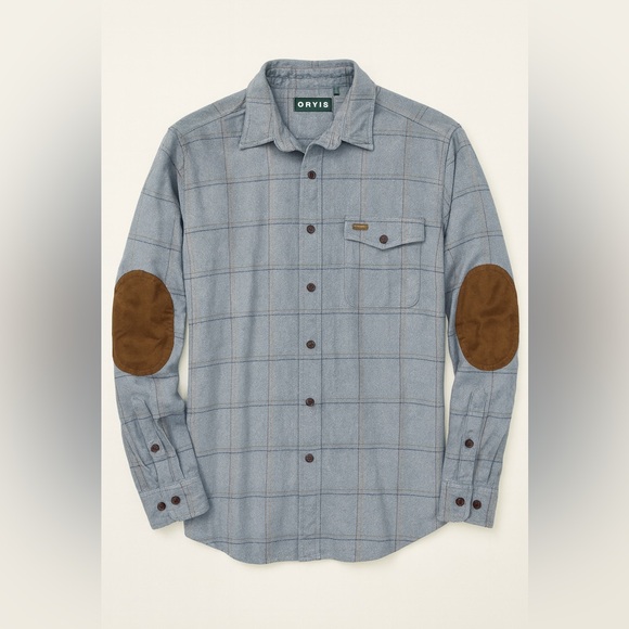 Orvis Light Blue Plaid Shirt Size XL - Picture 1 of 2